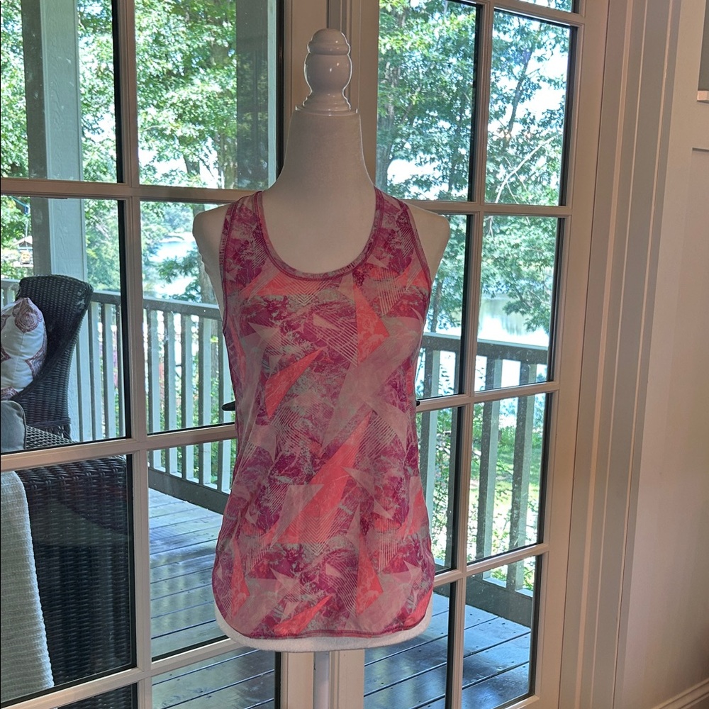 Ivivva Pink and Purple Patterned Tank Top Size 12
